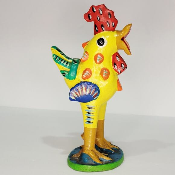 Original_GERARDO ORTEGA_Vintage Clay Rooster_Mexican Folk Art 7" - Picture 4 of 6